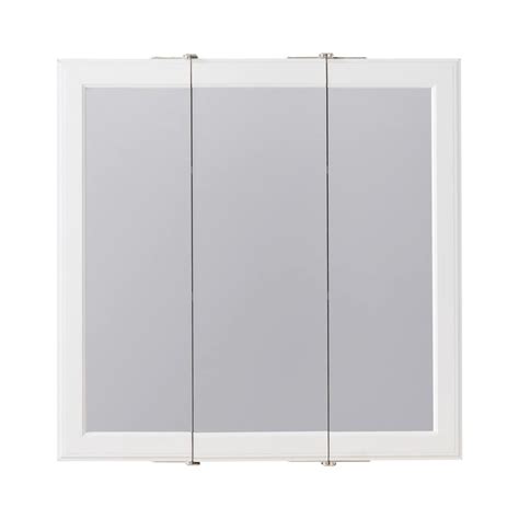 Style Selections 24 25 In X 24 In Square Surface Mirrored Medicine