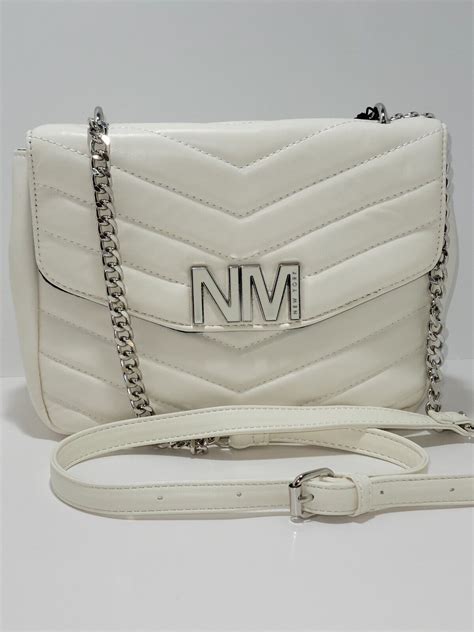 Nicole Miller Womens Shoulder Monogram Messenger Handbag Purse Ebay