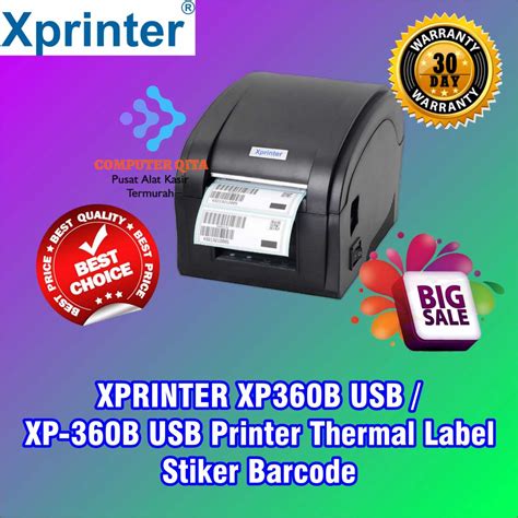 Jual XPRINTER XP360B USB XP 360B USB Printer Thermal Label