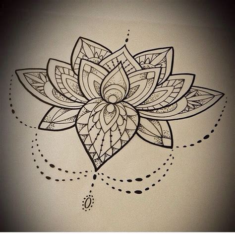 Lotus Flower Tattoo Stencils