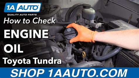 How To Check Engine Oil 00 06 Toyota Tundra Youtube