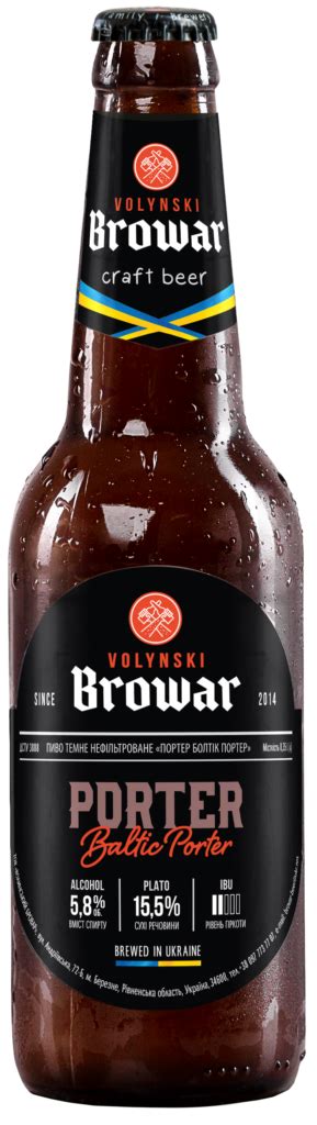 Porter Volynski Browar Craft Beer