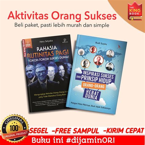 Jual Paket Buku Rahasia Rutinitas Pagi Tokoh Tokoh Sukses Dunia