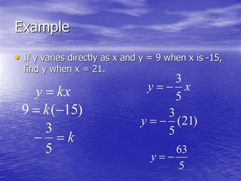 Direct Inverse And Joint Variation PPT PPT