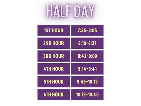 All Daily Schedules The Dispatch