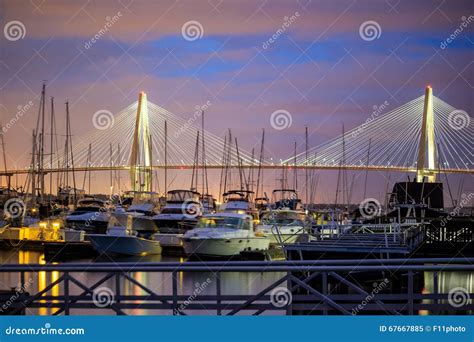 Skyline Of Charleston South Carolina Stock Image Image Of