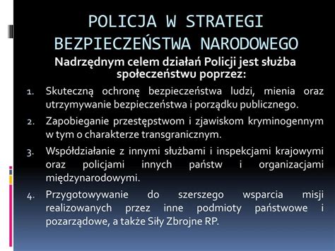 Ppt Policja W Systemie Bezpiecze Stwa Pa Stwa Powerpoint Presentation