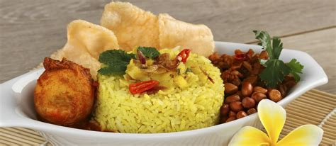 Nasi Kuning Traditional Rice Dish From Java Indonesia