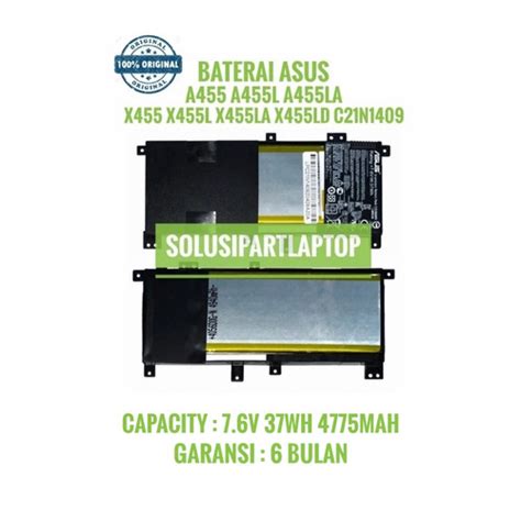 Jual Original Baterai Asus A A L A La C N Ori Kota