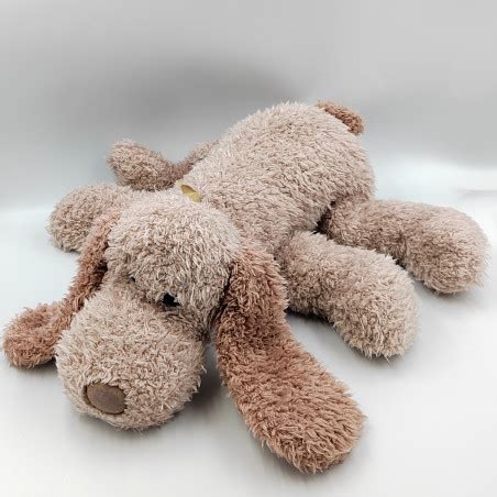 doudou chien écru beige ANNA CLUB PLUSH