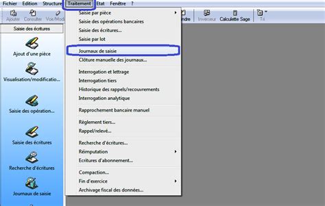 Traitement Et Journaux De Saisie