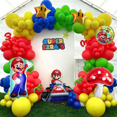 Amazon Kit De Guirnalda De Arco De Piezas De Globos De Mario