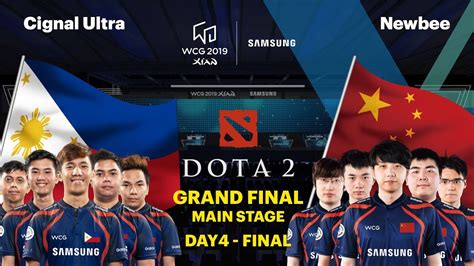 Wcg Gf Dota Finals Set Cignal Ultra Vs Newbee Youtube