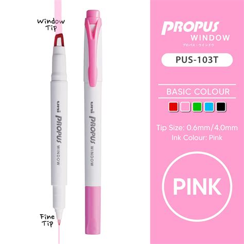 Uni Uniball Propus Window Double Tip Highlighter Textliner Per Pcs