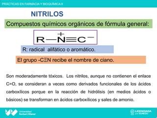 CLASE 04 NITRILOS FARMACIA Y BIOQUIMICA Pdf Descarga Gratuita