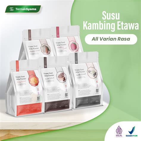 Jual Ternak Syams Susu Kambing Etawa Bubuk Premium Rasa Varian