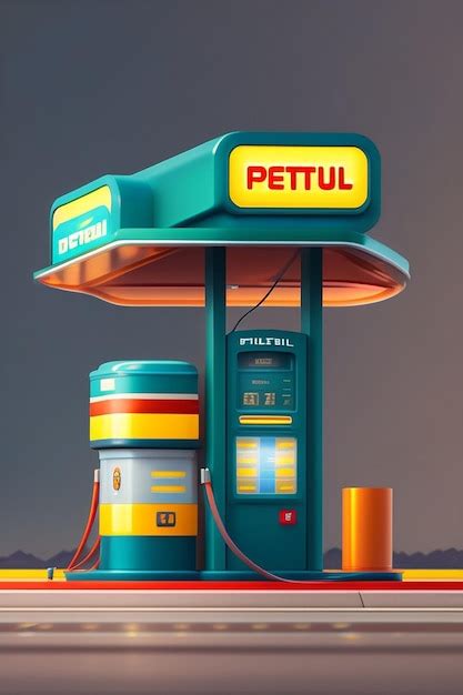 Premium Photo Petrol Station Illustration