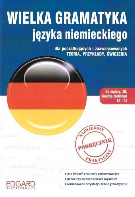 Podręcznik szkolny Wielka gramatyka języka niemieckiego z ćwiczeniami