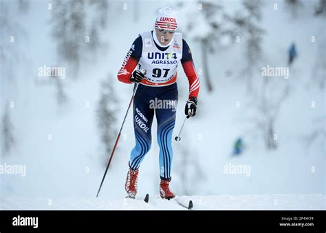 Dmitriy Japarov of Russia during men's 10km classic cross country ...