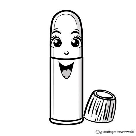 Lipstick Coloring Pages Free And Printable