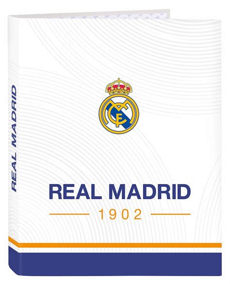 Carpeta Anillas Escudo Real Madrid A4 Lomasoriginal