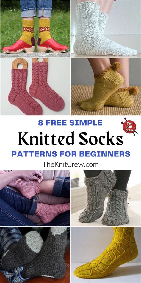 8 Free Simple Socks Knitting Patterns For Beginners The Knit Crew