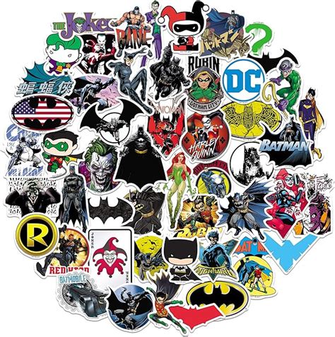 Batman Sticker Pack Die Cut Vinyl Large Deluxe Stickers