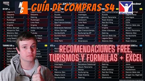 Gu A De Compras Recomendadas Y Calendario De Season De Iracing