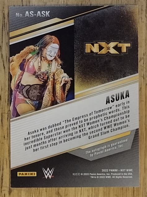 2022 Panini WWE NXT Alumni Signatures #ASASK Asuka - NM-MT