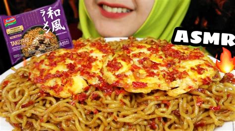 Asmr Bungkus Indomie Takoyaki Telor Puyuh Ceplok Sambal Bawang