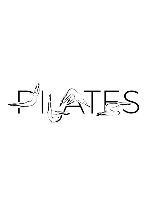 Pilates Word Poster By Sasha Kircanski Displate