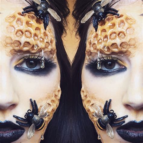 Halloween Makeup Inspiration Queen Bee Makeup Tangledandteasedhair Halloween Makeup