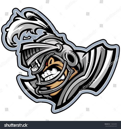 Graphic Vector Sports Lmage Of A Snarling American Football Medieval ...