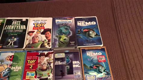 My Pixar Vhs Dvd Blu Ray And 4k Ultra Hd Collection Youtube