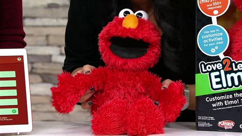 Sesame Street Love2learn Elmo Learning Plush W App By Hasbro On Qvc Youtube