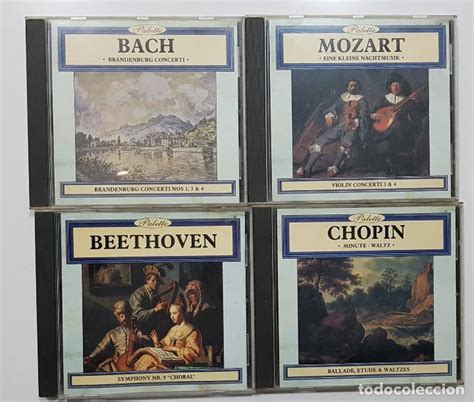 Lote 4 Cds Beethoven Mozart Bach Chopin Pal Comprar Cds De Música