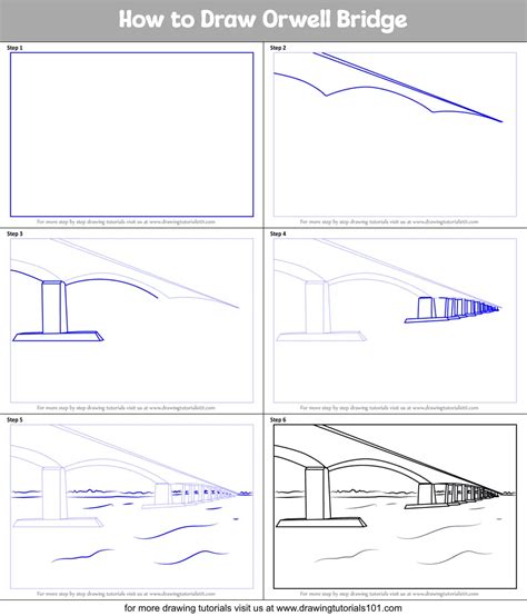 How To Draw Orwell Bridge Bridges Step By Step Drawingtutorials