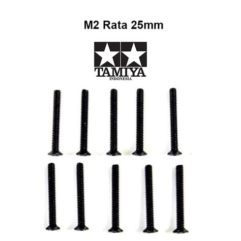 Jual Rep Tamiya Baut Rata Hitam Mm Screw Tamiya Mini Wd Pcs