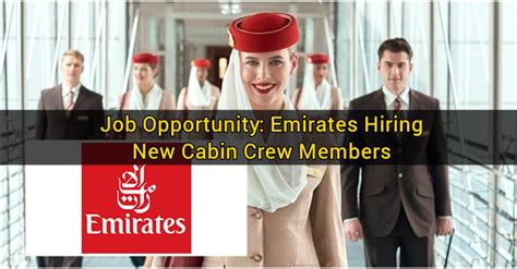 Job Opportunity Emirates Hiring New Cabin Crew Members Dubai Ofw