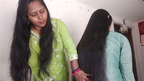 Long Hair Net Piking Ll Long Wet Hair Coming Desi Haircut Vlog India