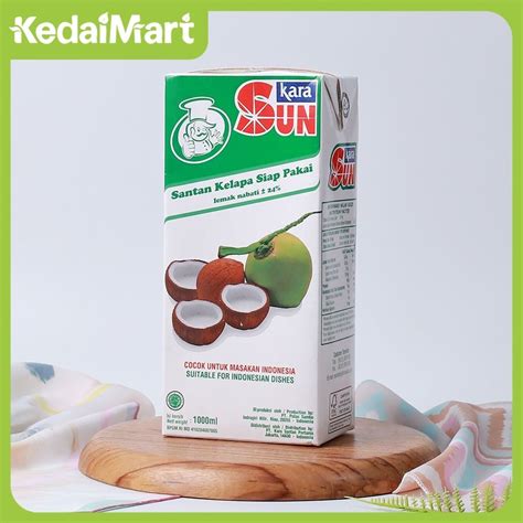 Jual Santan Kelapa Sun Kara 1000 Ml Shopee Indonesia