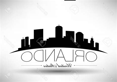 Orlando Skyline Silhouette at GetDrawings | Free download