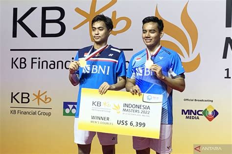 Ganda Putra Pramudya Rahmat Juara Indonesia Masters Super 100 ANTARA