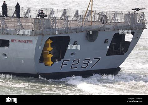 The Thales Active And Passive Sonar 2087 Towed Array Seen On The Stern