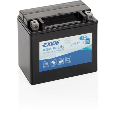 Batería Exide Moto 12v Agm Ready Agm12 12 Agm 12v 12ah 12200a 150x90x145mm Compatible Start