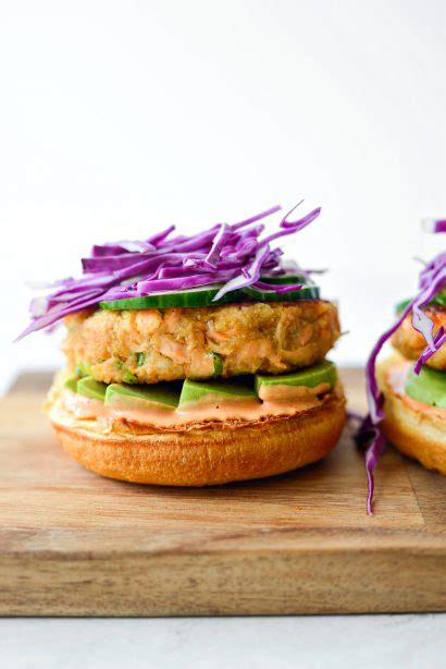 Spicy Salmon Burgers Simply Scratch