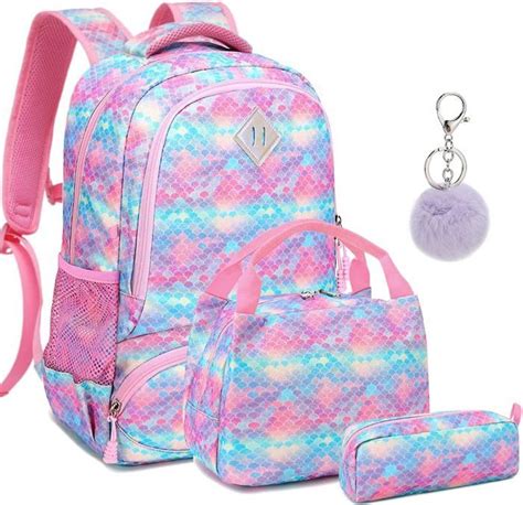 Cartable Fille Primaire Sac Dos Glitter Filles Pour Scolaire Avec Sac