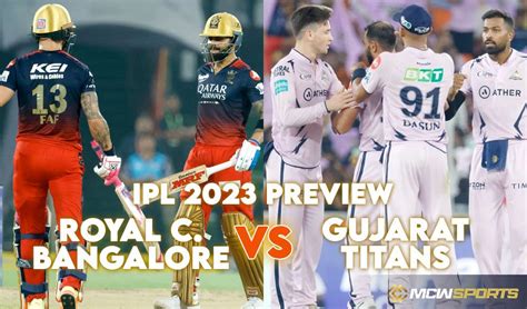 Ipl Royal Challengers Bangalore Vs Gujarat Titans Th Match