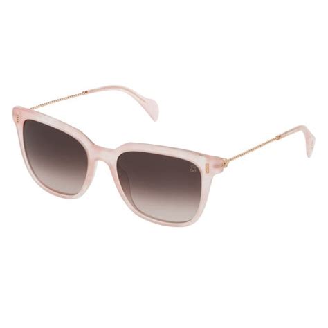 Pink Acetate Braided Squared Sunglasses Tous