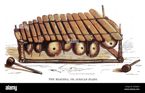 The Marimba Or African Piano Stock Photo Alamy